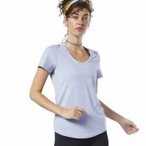 Reebok Workout Ready Speedwick T Shirt Damen - HellBlau - DE 941-CZP